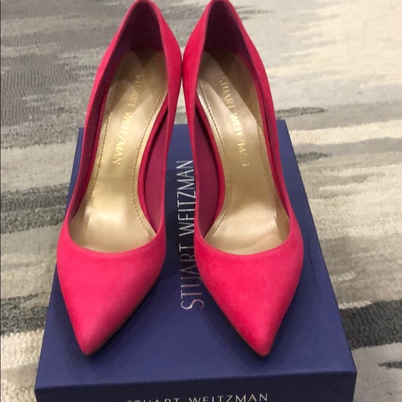 stuart weitzman pink pumps